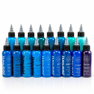 Radiant Colors Blue Inks - The Needle Parlor