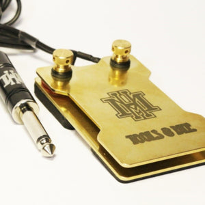 HM 2-Plate Brass Small Foot Switch